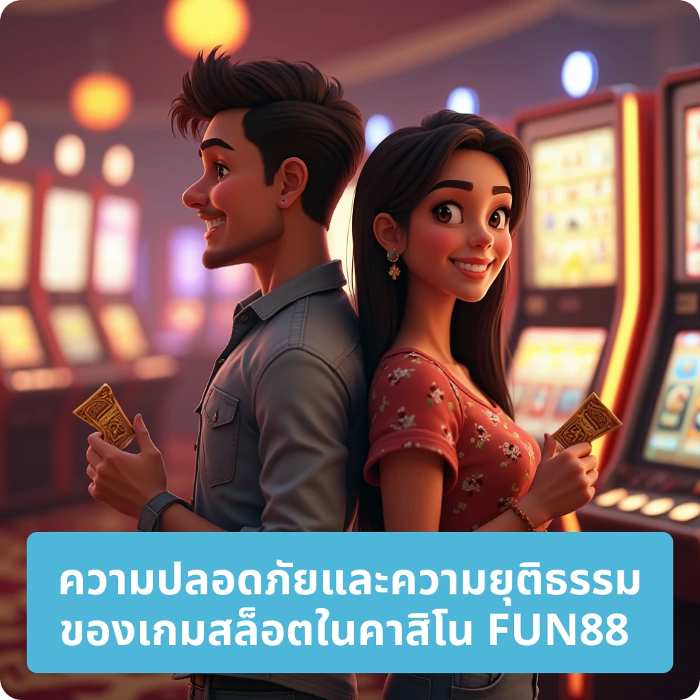 ความปลอดภัยและความยุติธรรมของเกมสล็อตในคาสิโน FUN88 – โปร่งใสเชื่อถือได้ ความปลอดภัยและความยุติธรรมของเกมสล็อตในคาสิโน FUN88
