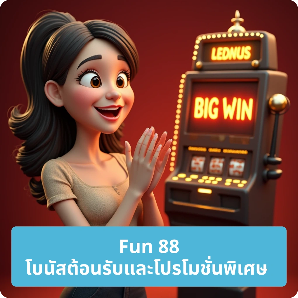Fun 88 โบนัสต้อนรับและโปรโมชั่นพิเศษ – รับข้อเสนอทันทีตั้งแต่เริ่มต้น Fun 88 โบนัสต้อนรับและโปรโมชั่นพิเศษ