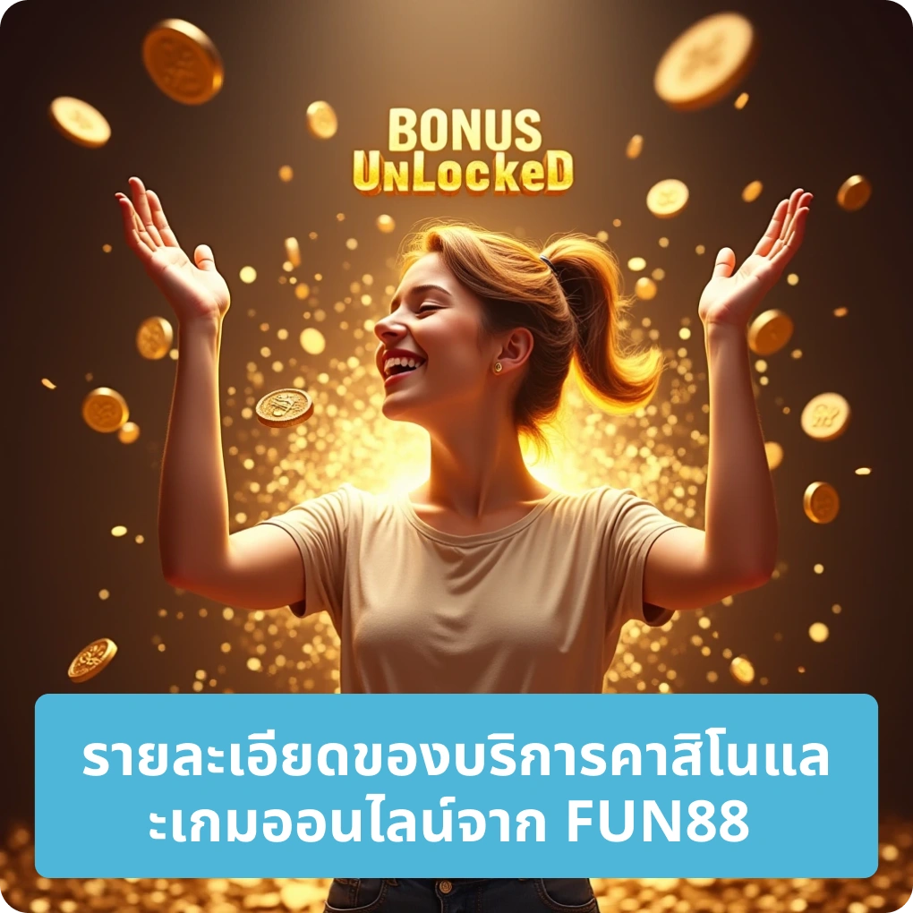 รายละเอียดของบริการคาสิโนและเกมออนไลน์จาก FUN88 – ครบทุกประเภทเกม รายละเอียดของบริการคาสิโนและเกมออนไลน์จาก FUN88